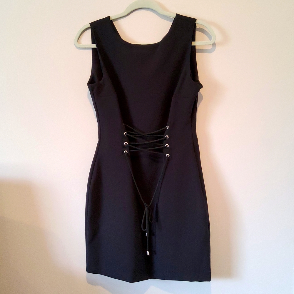 H&M BLACK WITH LACING DRESS SIZE 10 NEW!!!